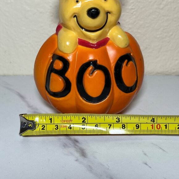 Winnie The Pooh Halloween Pumpkin Boo Figurine 5" Disney Collectible Mini Blow M - Picture 5 of 7